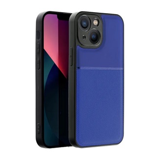 iPhone 14 Gigapack Szilikon telefonvédő ütésállóság, csíkos, SÖTÉTKÉK