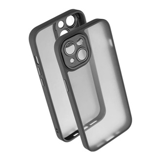 iPhone 14 Gigapack Szilikon telefonvédő ütésállóság, kameravédő, FEKETE