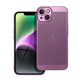 iPhone 14 Gigapack műanyag telefonvédő légáteresztő, kameravédő, LILA