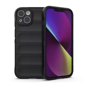 iPhone 14 Gigapack szilikon telefonvédő ütésállóság, 3D, FEKETE