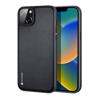 iPhone 14 Plus DUX DUCIS FINO szilikon telefonvédő műanyag belső, rombusz, FEKETE