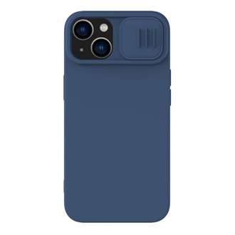 iPhone 14 Plus NILLKIN CAMSHIELD SILKY MAGNETIC szilikon telefonvédő plüss belső, MagSafe, SÖTÉTKÉK