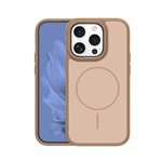 iPhone 14 Pro GIGAPACK Szilikon telefonvédő műanyag hátlap, MagSafe, BARNA