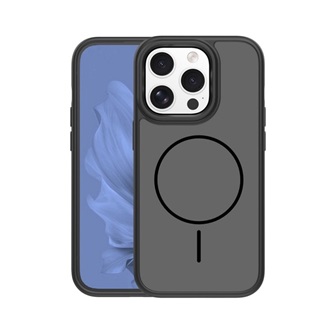 iPhone 14 Pro GIGAPACK Szilikon telefonvédő műanyag hátlap, MagSafe, FEKETE