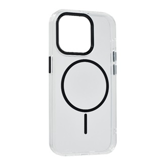 iPhone 14 Pro GIGAPACK Szilikon telefonvédő műanyag hátlap, légpárnás sarok, FEKETE