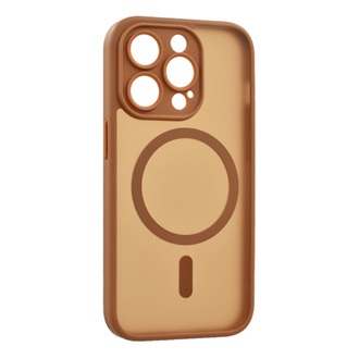 iPhone 14 Pro GIGAPACK Szilikon telefonvédő ütésállóság, MagSafe, VILÁGOSBARNA