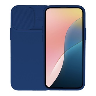 iPhone 14 Pro Gigapack szilikon telefonvédő matt, kameravédő, SÖTÉTKÉK