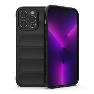 iPhone 14 Pro Gigapack szilikon telefonvédő ütésállóság, 3D, FEKETE