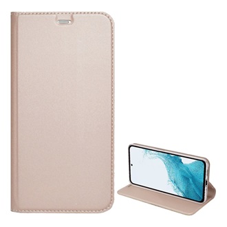 iPhone 14 Pro Gigapack tok álló, bőr hatású FLIP, asztali tartó, ROZÉARANY 2