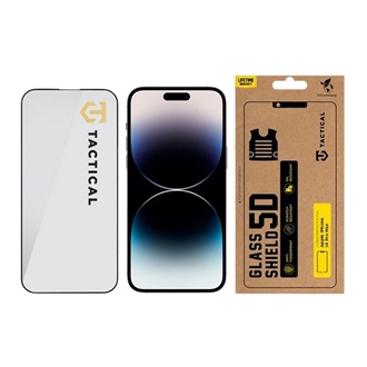 iPhone 14 Pro Max TACTICAL GLASS SHIELD 5D képernyővédő üveg 5D, 9H, FEKETE