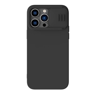 iPhone 14 Pro NILLKIN CAMSHIELD SILKY MAGNETIC szilikon telefonvédő plüss belső, MagSafe, FEKETE