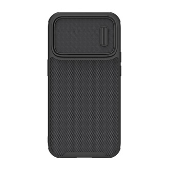 iPhone 14 Pro NILLKIN TEXTURED S szilikon telefonvédő 3D, kameravédő, FEKETE