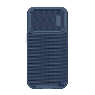 iPhone 14 Pro NILLKIN TEXTURED S szilikon telefonvédő 3D, kameravédő, SÖTÉTKÉK