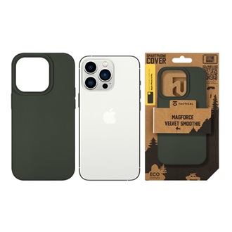 iPhone 14 Pro TACTICAL MAGFORCE VELVET SMOOTHIE szilikon telefonvédő ütésállóság, MagSafe, SÖTÉTSZÜRKE
