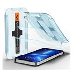 iPhone 14 SPIGEN EZ FIT képernyővédő üveg 2db 2.5D, 9H + segédkeret, ÁTLÁTSZÓ