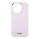 iPhone 15 DKNY LIQUID SILICONE SILVER METAL LOGO szilikon telefonvédő ütésállóság, Magsafe, RÓZSASZÍN