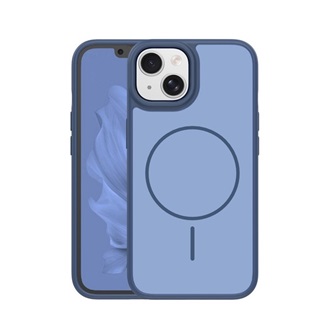 iPhone 15 GIGAPACK Szilikon telefonvédő műanyag hátlap, MagSafe, SÖTÉTKÉK