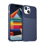 iPhone 15 Gigapack szilikon telefonvédő ütésállóság, dombor minta, SÖTÉTKÉK