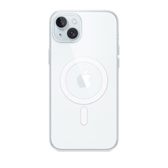 iPhone 15 Plus APPLE szilikon telefonvédő MagSafe ÁTLÁTSZÓ