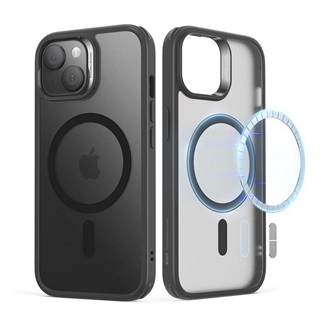 iPhone 15 Plus ESR CH HALOLOCK szilikon telefonvédő ütésállóság, MagSafe, FEKETE