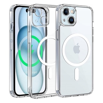 iPhone 15 Plus GIGAPACK Szilikon telefonvédő ütésállóság, MagSafe, ÁTLÁTSZÓ