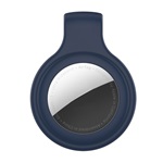 iPhone 15 Plus Gigapack Szilikon tok övre csiptethető SÖTÉTKÉK Apple AirTag