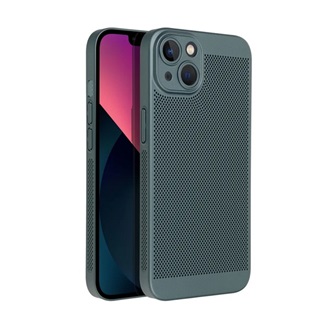 iPhone 15 Plus Gigapack műanyag telefonvédő légáteresztő, kameravédő, SÖTÉTZÖLD