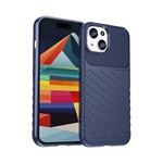 iPhone 15 Plus Gigapack szilikon telefonvédő ütésállóság, dombor minta, SÖTÉTKÉK