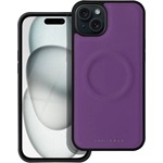 iPhone 15 Plus ROAR MAG MORNING szilikon telefonvédő ECO bőr hatású, MagSafe, LILA