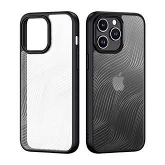 iPhone 15 Pro DUX DUCIS AIMO szilikon telefonvédő ütésállóság, hullám, FEKETE