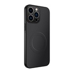 iPhone 15 Pro GIGAPACK Szilikon telefonvédő műanyag hátlap, MagSafe, FEKETE