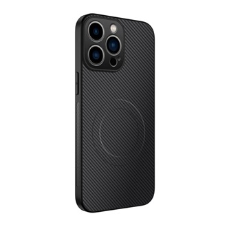 iPhone 15 Pro GIGAPACK Szilikon telefonvédő műanyag hátlap, MagSafe, FEKETE