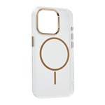 iPhone 15 Pro GIGAPACK Szilikon telefonvédő műanyag hátlap, légpárnás sarok, ARANY