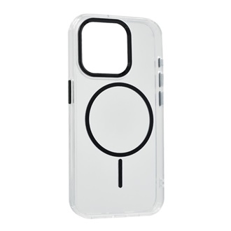 iPhone 15 Pro GIGAPACK Szilikon telefonvédő műanyag hátlap, légpárnás sarok, FEKETE