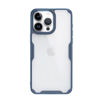 iPhone 15 Pro Max NILLKIN NATURE PRO szilikon telefonvédő ütésállóság, légpárnás sarok, SÖTÉTKÉK