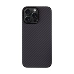 iPhone 15 Pro Max TACTICAL MAGFORCE ARAMID szilikon telefonvédő ultravékony, karbon minta, FEKETE