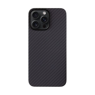 iPhone 15 Pro Max TACTICAL MAGFORCE ARAMID szilikon telefonvédő ultravékony, karbon minta, FEKETE