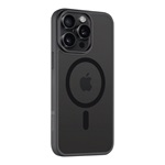 iPhone 15 Pro Max TACTICAL MAGFORCE HYPERSTEALTH szilikon telefonvédő ütésállóság, MagSafe, FEKETE