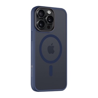 iPhone 15 Pro Max TACTICAL MAGFORCE HYPERSTEALTH szilikon telefonvédő ütésállóság, MagSafe, SÖTÉTKÉK