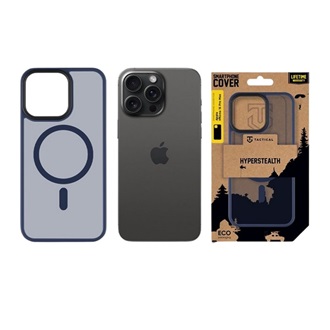 iPhone 15 Pro Max TACTICAL MAGFORCE HYPERSTEALTH szilikon telefonvédő ütésállóság, MagSafe, SÖTÉTKÉK