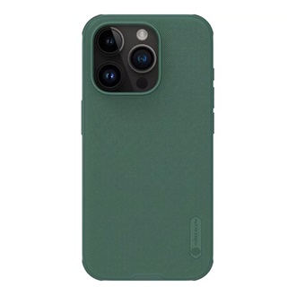 iPhone 15 Pro NILLKIN SUPER FROSTED PRO műanyag telefonvédő ütésállóság, érdes felület, SÖTÉTZÖLD