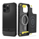 iPhone 15 Pro SPIGEN RUGGED ARMOR szilikon telefonvédő ütésállóság, MagSafe, FEKETE