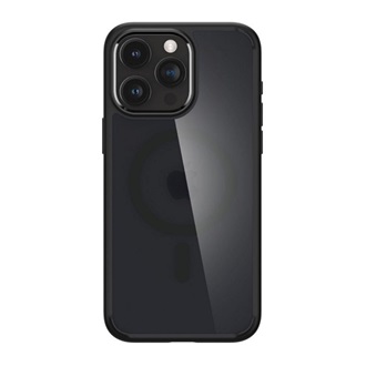 iPhone 15 Pro SPIGEN ULTRA HYBRID MAG műanyag telefonvédő ütésállóság, MagSafe, FEKETE