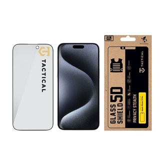 iPhone 15 Pro TACTICAL GLASS SHIELD PRIVACY STEALTH 5D képernyővédő üveg 5D, betekintés védelem, FEKETE