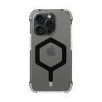 iPhone 15 Pro TACTICAL MAGFORCE HEXAGON szilikon telefonvédő ütésállóság, MagSafe, FEKETE