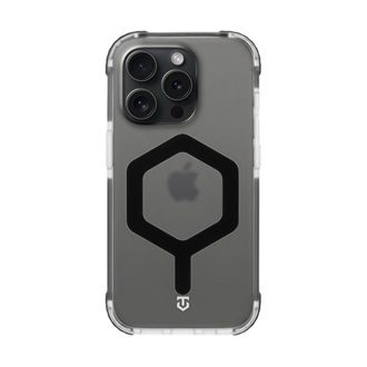 iPhone 15 Pro TACTICAL MAGFORCE HEXAGON szilikon telefonvédő ütésállóság, MagSafe, FEKETE