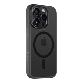 iPhone 15 Pro TACTICAL MAGFORCE HYPERSTEALTH szilikon telefonvédő ütésállóság, MagSafe, FEKETE