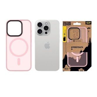iPhone 15 Pro TACTICAL MAGFORCE HYPERSTEALTH szilikon telefonvédő ütésállóság, MagSafe, RÓZSASZÍN