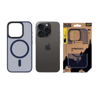 iPhone 15 Pro TACTICAL MAGFORCE HYPERSTEALTH szilikon telefonvédő ütésállóság, MagSafe, SÖTÉTKÉK