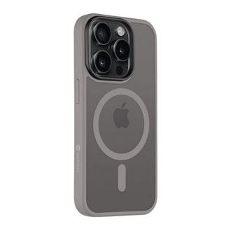 iPhone 15 Pro TACTICAL MAGFORCE HYPERSTEALTH szilikon telefonvédő ütésállóság, MagSafe, VILÁGOSSZÜRKE
